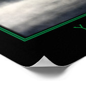 Cattails en mist op vijver Creëer uw eigen citaat Poster (Hoek)