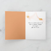 Cattails en Sunset Sympathie Kaart (Binnen)