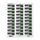 Cattails in de lijst op een Pond Orton adres Etiket (Full Sheet)