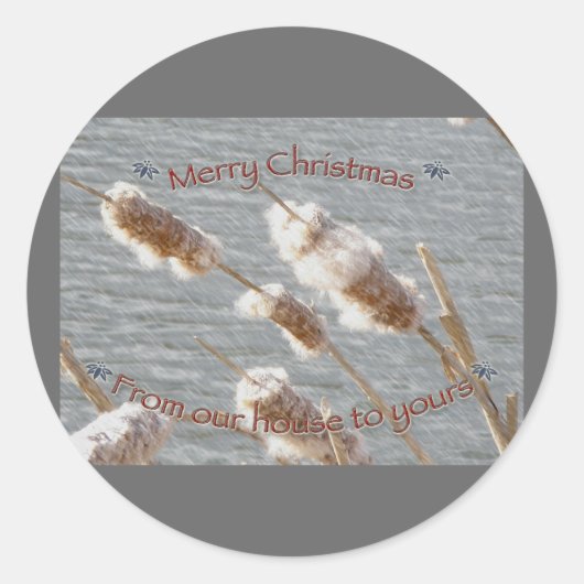 Cattails Kerst stickers (Voorkant)