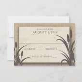 Cattails Lake Wedding Response RSVP Kaartje (Voorkant)