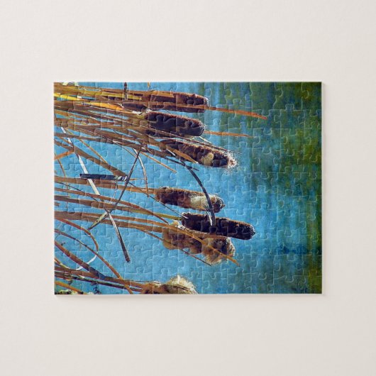 Cattails op de Pond Legpuzzel (Horizontaal)