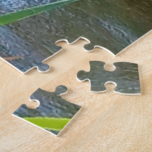 Cattails op de rivier legpuzzel (Zijkant)