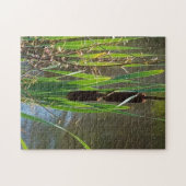 Cattails op de rivier legpuzzel (Horizontaal)