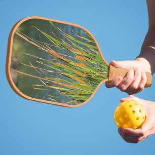 Cattails op de Waterfront gepersonaliseerde Natuur Pickleball Paddle