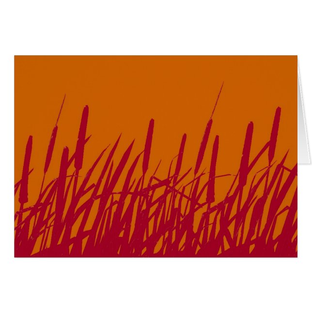 Cattails Silhouette Blank (Voorkant Horizontaal)