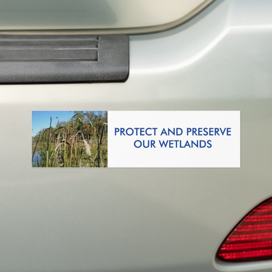 Cattails WETLANDS Bumpersticker (Op auto)