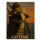 Cattanic Parody Art Poster | Funny Cat Lovers (Voorkant)