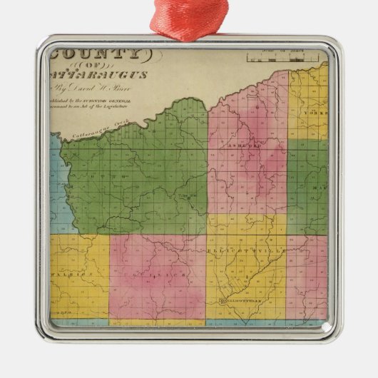 Cattaraugus County Metalen Ornament (Voorkant)
