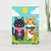 Catten Moederdag Hart Kaart (Voorkant)