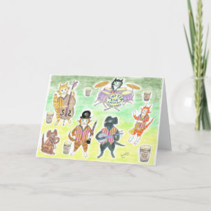 Catter Bilk's Jazz Band, klarinet, dubbele bas Kaart