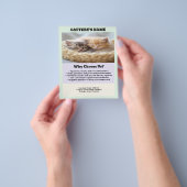 Cattery Flyer Chic en eenvoudig (Hand)