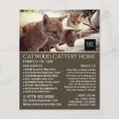 Cattery, Pet Boarding Service, Adverteren Flyer (Voorkant)