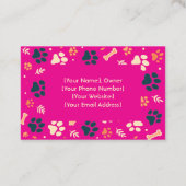 Cattery Visitekaartje met foto (Achterkant)