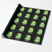 Catthulu Funny Cthulhu Cat Pun Dark BG Cadeaupapier (Uitgerold)