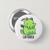 Catthulu Funny Cthulhu Cat Pun Ronde Button 5,7 Cm (Voorkant /achterkant)