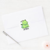 Catthulu Funny Cthulhu Cat Pun Ronde Sticker (Envelop)