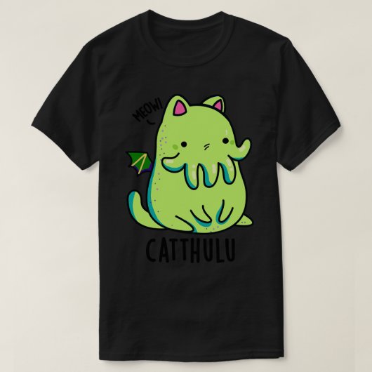 Catthulu Funny Cthulhu Cat Puns 1 T-shirt (Design voorkant)