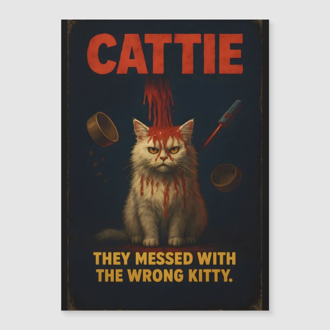 CATTIE – Grappige Horror Kat Parodie (Voorkant)