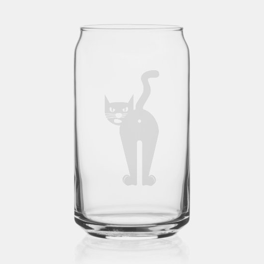 Cattitude  blikvorm glas (Achterkant)