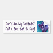 Cattitude Cat Bumpersticker (Voorkant)