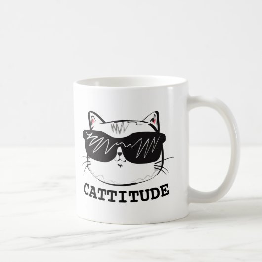 CATTITUDE CAT COFFEE MUGS KOFFIEMOK (Rechts)