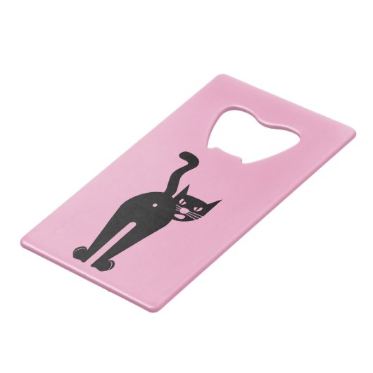 Cattitude  creditkaart flessenopener (Achterkant Gekanteld)