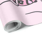 Cattitude Cute Cat, Funny Kitten Cat Lover Gift Cadeaupapier (Rol Hoek)