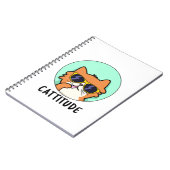 Cattitude Grappige Attitude Kat Standaard Notitieboek (Linkerzijde)