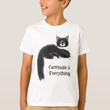 Cattitude is Alles Kinder T-shirt