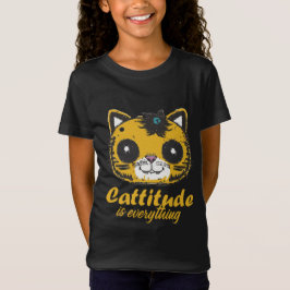 Cattitude is alles t-shirt