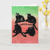 Cattitude! Kaart (Gele Bloem)