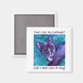 Cattitude kat magneet (Voorkant / Achterkant)