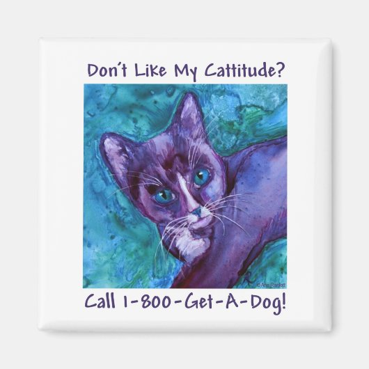 Cattitude kat magneet (Voorkant)