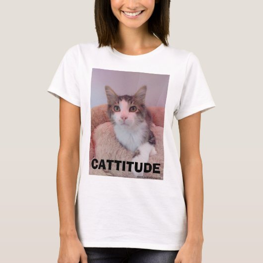 CATTITUDE Lapjeskat T-shirt (Voorkant)