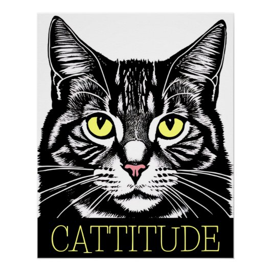 Cattitude Perfect Poster (Voorkant)