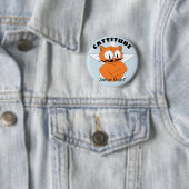 CATTITUDE Señor Gato Cartoon Snorhaar Kat Ronde Button 5,7 Cm (In situ)