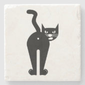 Cattitude stenen onderzetter (Voorkant)