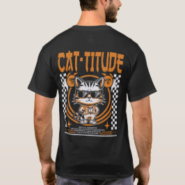 Cattitude: ultieme charme voor de ouder van de kat t-shirt