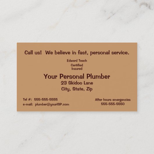 !Cattitude! Visitekaartje (Achterkant)