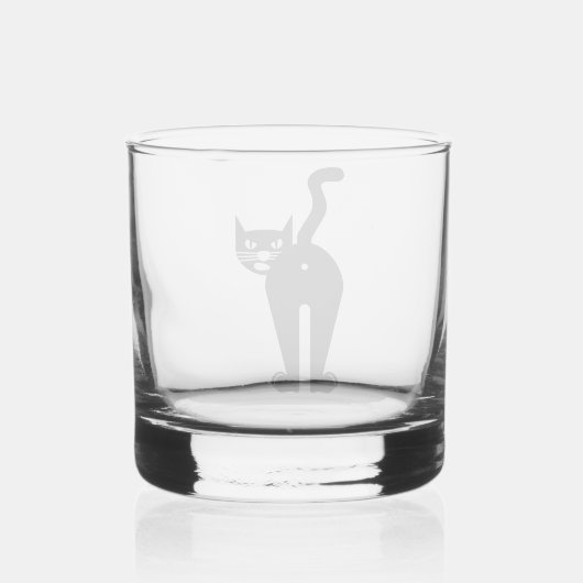 Cattitude whisky glas (Achterkant)