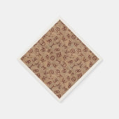 Cattle Brands op Hout Servet (Hoek)