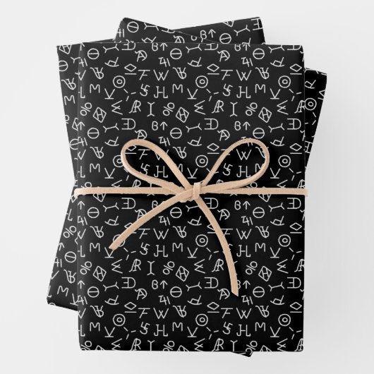Cattle Brands Wrapping Paper Flat Sheet Set of 3 (In situ)
