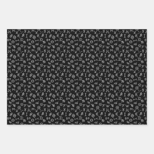 Cattle Brands Wrapping Paper Flat Sheet Set of 3 (Voorkant)