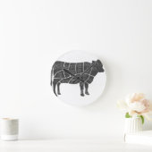 Cattle Butcher Chart Ronde Klok (Huis)