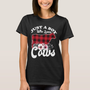 Cattle Christmas is een jongetje dat dol is op Koe T-shirt