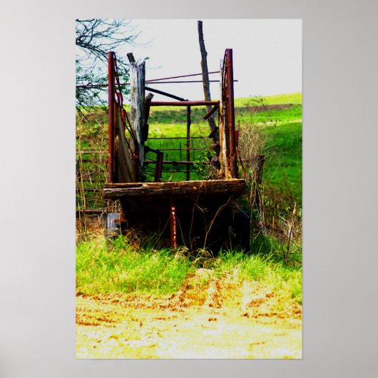 CAttle Chute scene Poster (Voorkant)