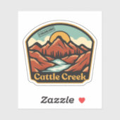 Cattle Creek, Colorado Sticker (Vel)