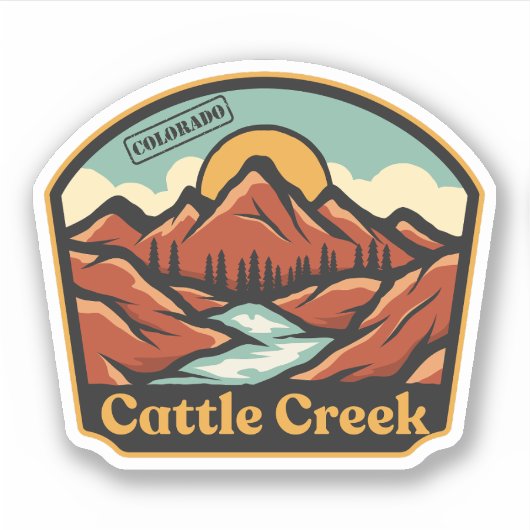 Cattle Creek, Colorado Sticker (Voorkant)