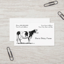 Cattle Dairy Farm Ranch Business Card Visitekaartje